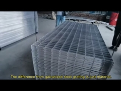 Оцинкованная серебряная стальная решетка для наружной канализации с клетчатой ​​пластиной