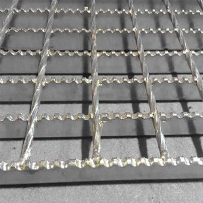 Heavy Duty Smooth Surface 50x5 Platform Serrated Steel Grating