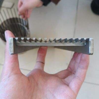 316L Stainless Steel Serrated Bar Grating with Saltwater Corrosion Protection and Customizable Size for Industrial Platforms