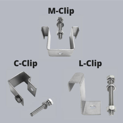 ISO Type A B C M Galvanised Steel Grating Clips