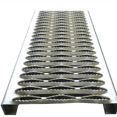 Anti Slip Aluminum 40MM Grip Strut Grating For Stair Tread, Perforated Plank Grating